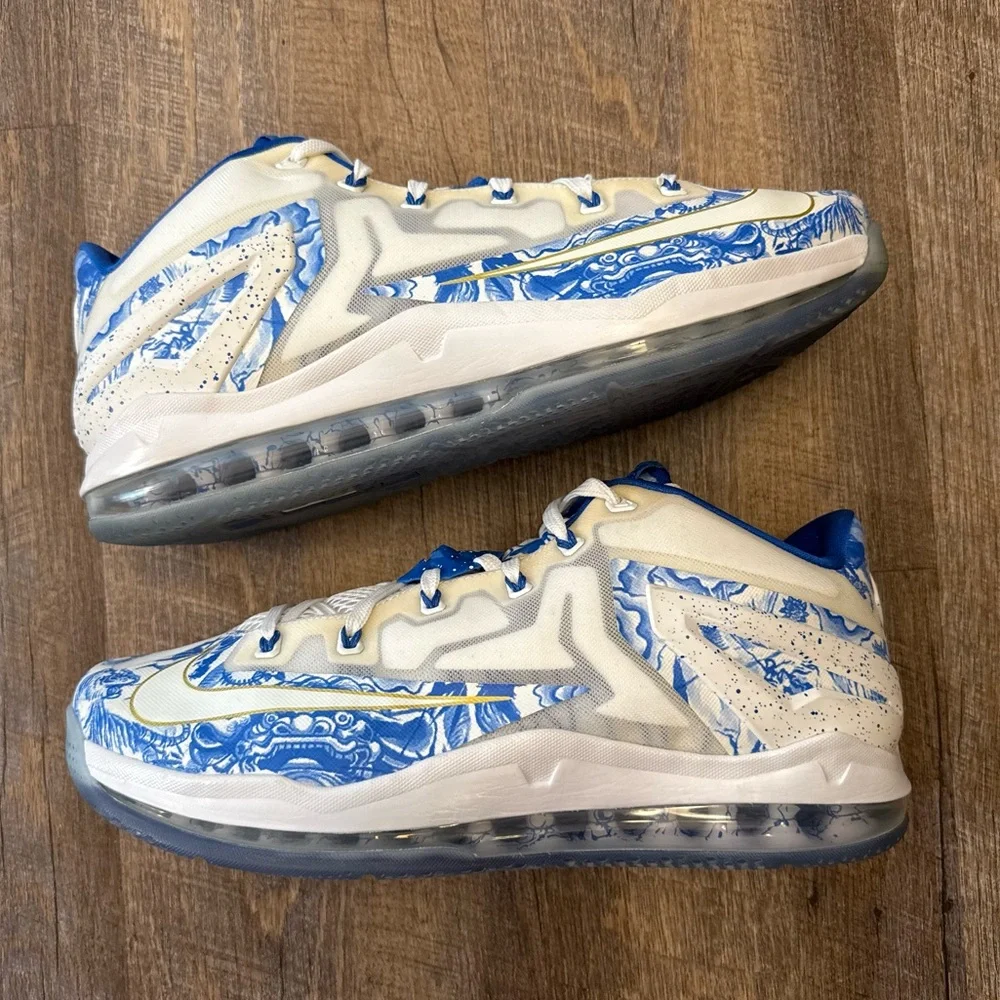 Nike LeBron 11 XI Low Ch Pack China Blue White - Picture 1 of 8